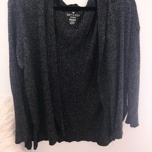 A&E charcoal cardigan